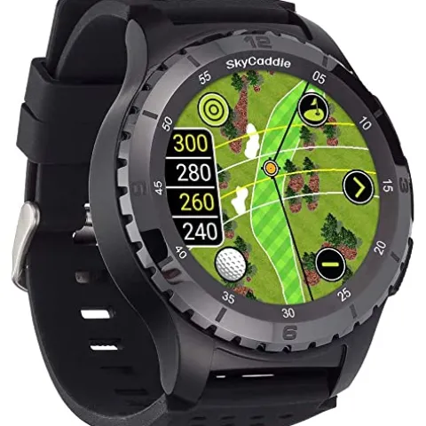 SkyCaddie LX5C Golf GPS Watch Black Bundle with Golf Tool