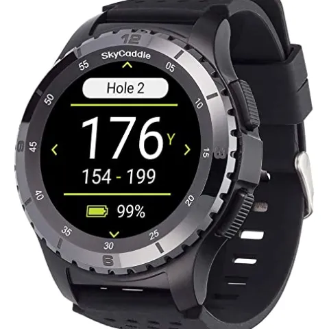 SkyCaddie LX5C Golf GPS Watch Black Bundle with Golf Tool
