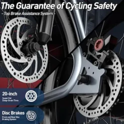 SMARTRAVEL Electric Bike for Adults 1200W Brushless Motor 20Ah Battery 20”x4.0 Fat Tire Up to 32MPH Commuter E-Bike with Turn Signals New Version