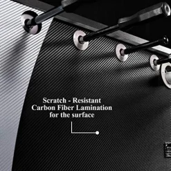 Soccer Foosball Table Arcade Game Set 54 in Black Grey