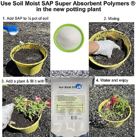 Soil Moist SAP Super Absorbent Polymer 45 Pounds
