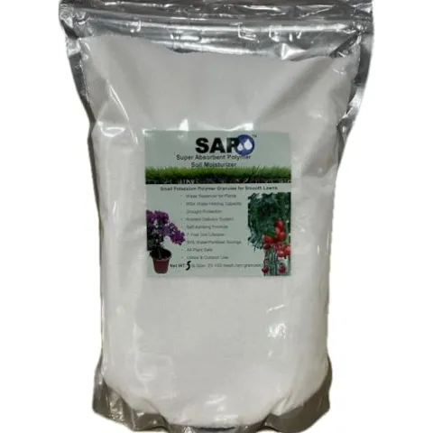 SOIL MOIST SAP Super Absorbent Polymer Water-Storing Crystal Gel White, 45 Pounds