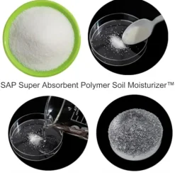 SOIL MOIST SAP Super Absorbent Polymer Water-Storing Crystal Gel White, 45 Pounds