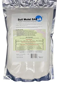 Soil Moist SAP Super Absorbent Polymer Water Retaining Crystal for Plants White 45 Pounds