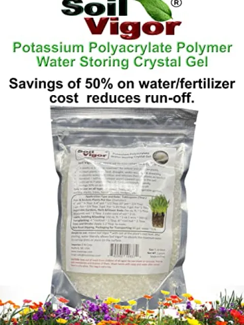 Soil Vigor Potassium Water Storing Polymer Crystal for Soil Aeration 45g