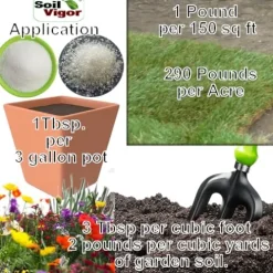 Soil Vigor Water and Fertilizer Reducing Soil Amendments 45 Pounds White
