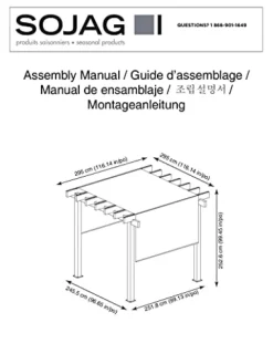 Sojag Yamba 10×10 ft. Pergola Black