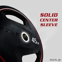 SOLE Fitness Weight Plate Set Rubber-Coated Home Gym Equipment