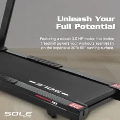 SOLE Foldable Treadmill F63 Black