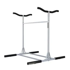 SPAREHAND Freestanding Triple Storage Rack for 3 Kayaks or SUPs Gray