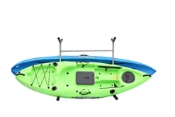 SPAREHAND Freestanding Triple Storage Rack for 3 Kayaks or SUPs Gray
