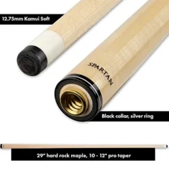 Spartan Billiards Pool Cue Stick Coffee Stained Handle 18oz Multi