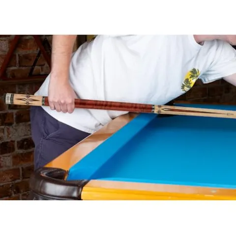 Spartan Billiards Pool Cue Stick Coffee Stained Handle 18oz Multi