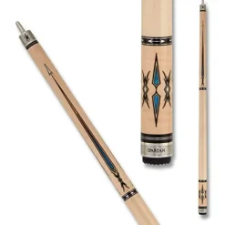 Spartan Billiards Pool Cue Stick Maple Blue Accents Multi