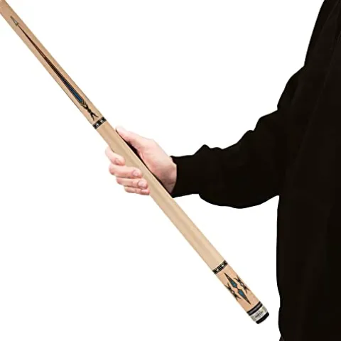 Spartan Billiards Pool Cue Stick Maple Blue Accents Multi