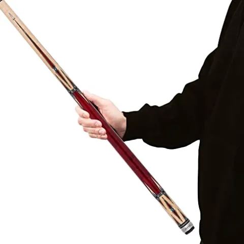Spartan Billiards Pool Cue Stick – Crimson Stained Handle – Multi