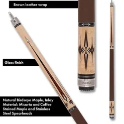 Spartan SPR11 Pool Cue – Leather Wrap