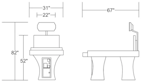 Spider 360 VTG Shuffleboard w/Marquee Translucent Color Changing