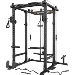Sportsroyals Power Cage 1600lbs Multi-Function Rack Black