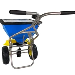 Spyker Winter Spreader Kit Ergo-Pro 100 Pound Ice Melt Spreader Blue