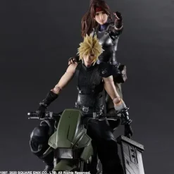 Square Enix Final Fantasy VII Remake Cloud Strife, Jessie & Motorcycle Action Figure Set Multicolor