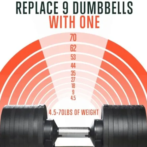 SQUATZ Adjustable Dumbbell Set Black