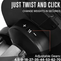 SQUATZ Adjustable Dumbbell Set Black