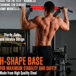 SQUATZ Pull-Up Workout Station with Bench Black