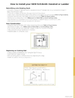 S.R. Smith Stainless Steel Braced Swimming Pool Handrail