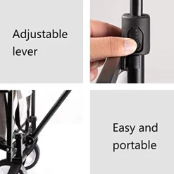 5sssallefaa Folding Trolley Cart Portable Garden Wagon 60 Kg Capacity Red