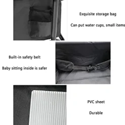 5sssallefaa Folding Utility Wagon Pull Along Cart for Outdoor Use, 60kg Load-Bearing