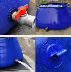 5sssallefaa 2000L Collapsible Emergency Water Tank Colorful