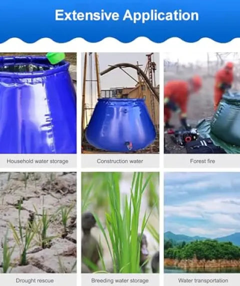 5sssallefaa 2000L Collapsible Emergency Water Tank Colorful