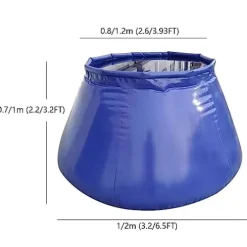 5sssallefaa Large-Capacity Emergency Water Tank PVC Foldable Water Container 2000L