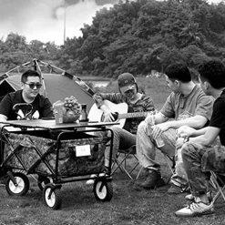 5sssallefaa Outdoor Folding Garden Wagon All-Terrain Cart for Kids Pink 75*85*50cm