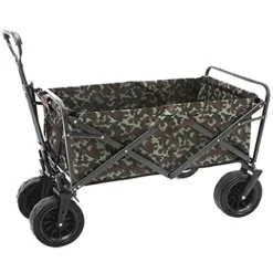 5sssallefaa Outdoor Folding Utility Wagon Heavy Duty Beach Cart 85kg/187lbs