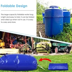5sssallefaa Portable Water Storage Bag Soft Water Bladder Cube 1800L One Color