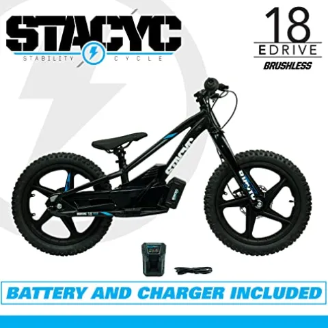 STACYC Brushless 18eDRIVE Electric Balance Bike for Kids Orange