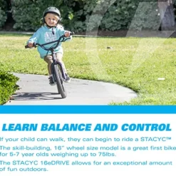 STACYC Brushless 16eDRIVE Electric Balance Bike Black