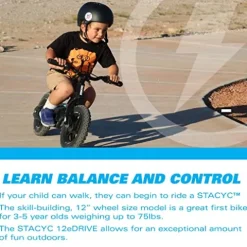 STACYC 12eDRIVE Kids Electric Balance Bike Blue