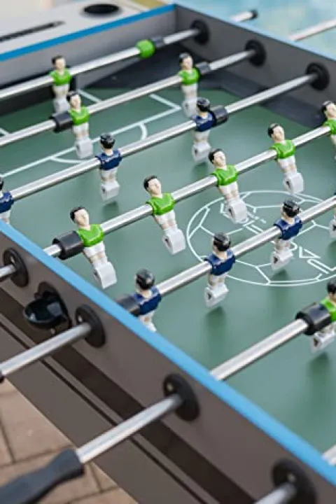 STAG Iconic Pacifica Outdoor Foosball Table Gray/Blue/Black