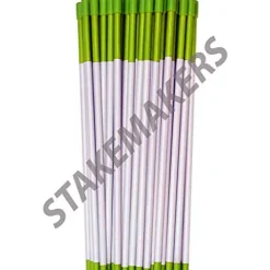Stakemakers Driveway Marker Snow Stakes Reflective Tape 5/16″ Diameter x 48″ Fiberglass Neon Green 1000-Pack