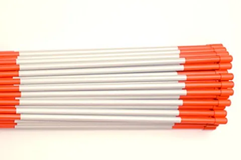 Stakemakers Driveway Marker Snow Stakes Reflective Tape Fiberglass 5/16″ x 48″ Blue 1000 Pack