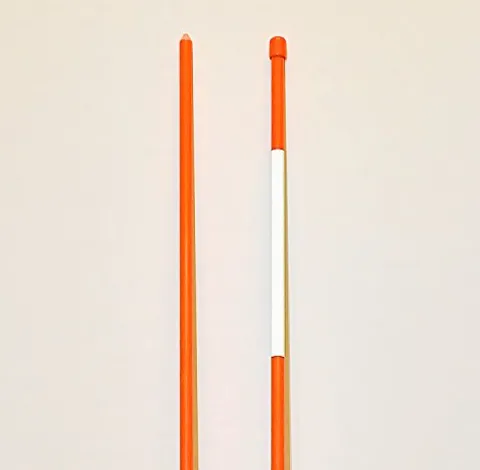 Stakemakers Driveway Marker Snow Stakes Reflective Tape Fiberglass 5/16″ x 48″ Blue 1000 Pack