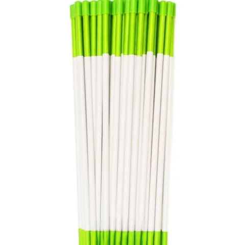StakeMakers Driveway Markers Green 1000 Pack 4′ x 5/16″ Reflective Snow Plow Stakes