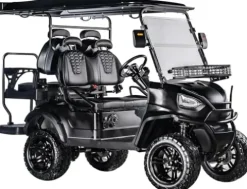StandbyMe Electric Golf Cart 5000-Watt Motor 4-Seat 48V Battery Golf Utility Buggy Black