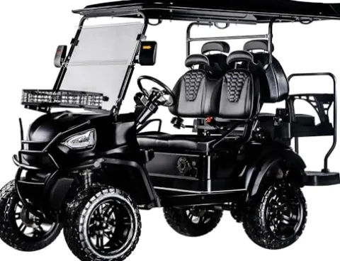 StandbyMe Golf Cart Electric 48V 5000W AC Motor 18 Inch Off Road Tires Black
