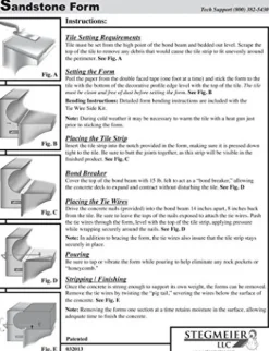 Stegmeier Gunite Pool Coping Forms Sandstone