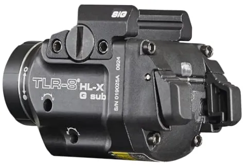 Streamlight TLR-8 HL-X G 1000-Lumen Tactical Flashlight with Green Laser for Sig Sauer P365/XL Rail Black