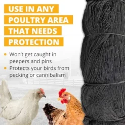 Stromberg’s 1″ Knotted Heavy Duty Game Bird Netting Black